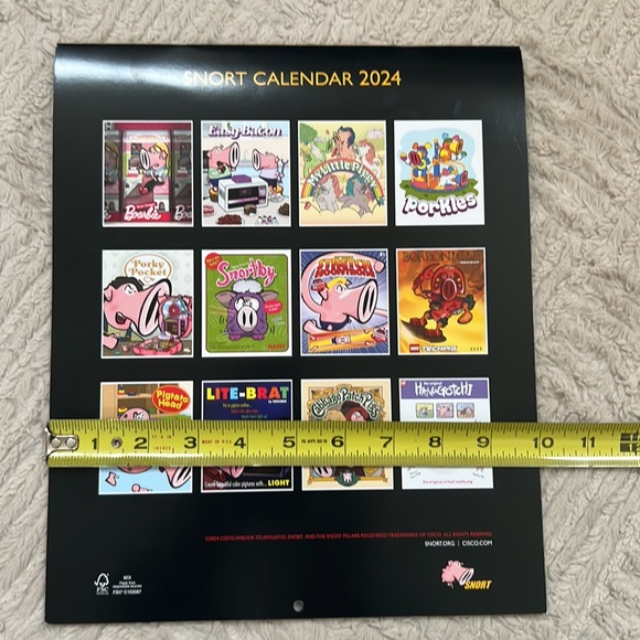 2024 Snort calendar classic toys, wall calendar featuring Snort and classic toys - Picture 16 of 16